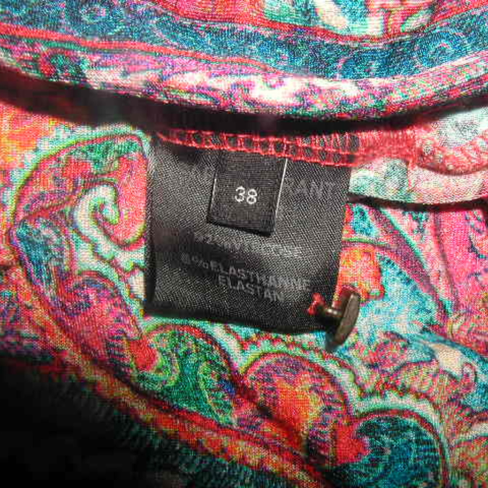 Most wanted Isabel Marant paisley top leather ties - Picture 6 of 6